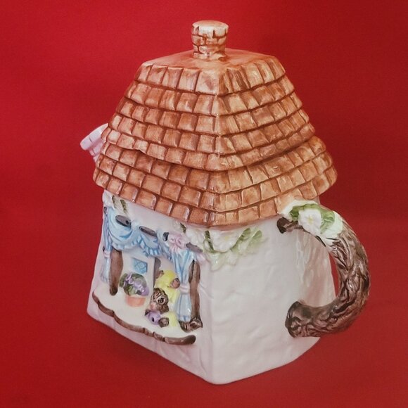 Vintage Heritage Mint Tiled Cottage Decorative Tea Pot 1991 - Picture 12 of 12